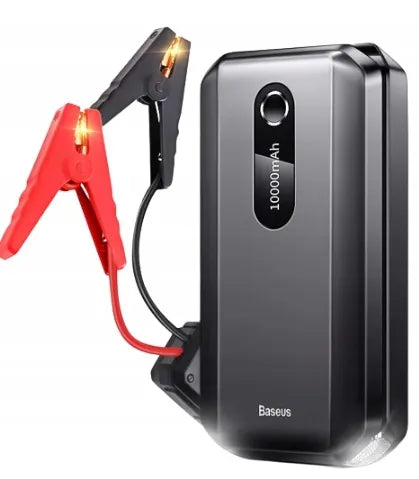 BASEUS išorinė baterija „Jump Starter“ automobilio užvedimui su žibintuvėliu 10000mAh + laidai