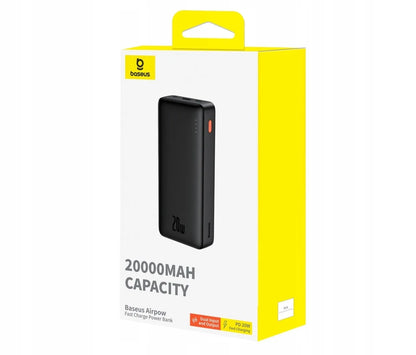 BASEUS išorinė baterija (power bank) su greitu įkrovimu 20000mAh 20W USB-C USB-A su laidu