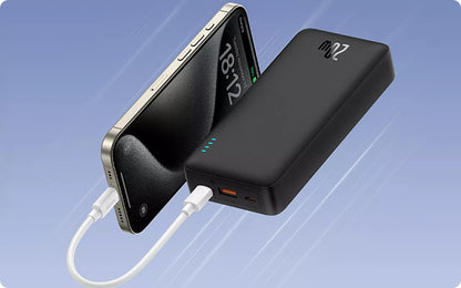 BASEUS išorinė baterija (power bank) su greitu įkrovimu 20000mAh 20W USB-C USB-A su laidu