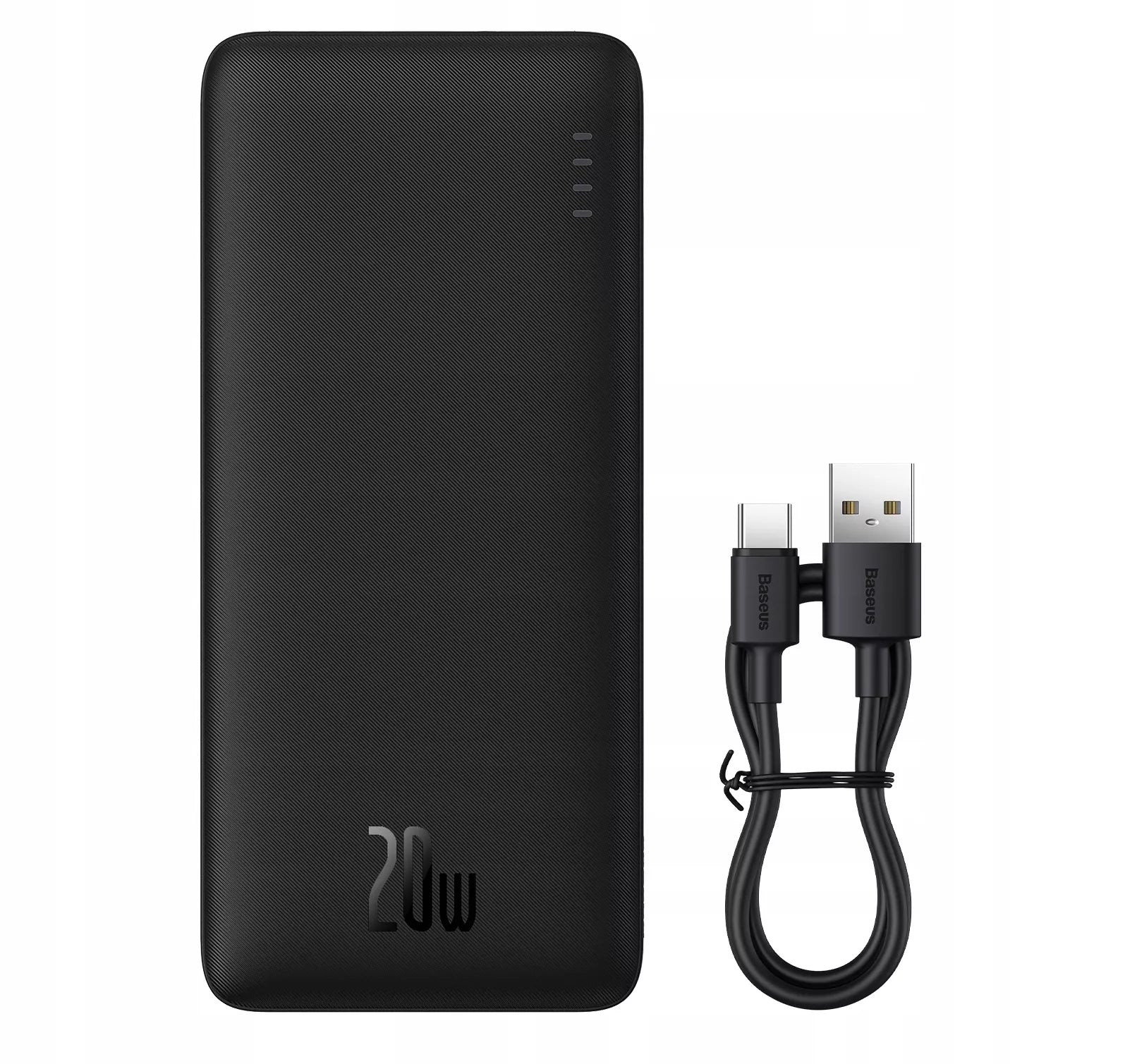 BASEUS išorinė baterija (power bank) su greitu įkrovimu 20000mAh 20W USB-C USB-A su laidu
