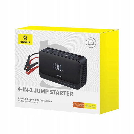 BASEUS JUMP STARTER 600A automobilio užvedimo įrenginys, powerbankas 6000 mAh, kompresorius