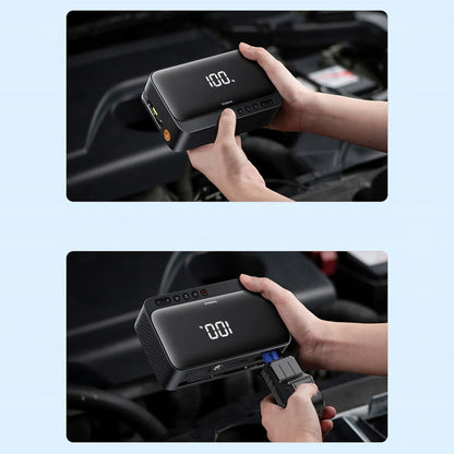 BASEUS JUMP STARTER 600A automobilio užvedimo įrenginys, powerbankas 6000 mAh, kompresorius