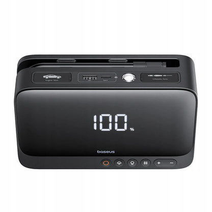 BASEUS JUMP STARTER 600A automobilio užvedimo įrenginys, powerbankas 6000 mAh, kompresorius