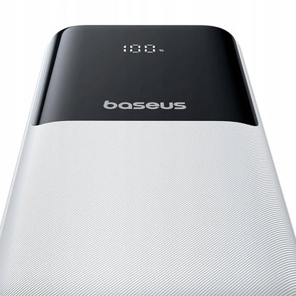 BASEUS Lipow powerbankas 20000 mAh, 22,5 W, USB-C, USB, su integruotais USB-C ir Lightning laidais