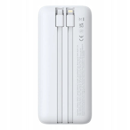 BASEUS Lipow powerbankas 20000 mAh, 22,5 W, USB-C, USB, su integruotais USB-C ir Lightning laidais