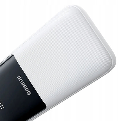 BASEUS Lipow powerbankas 20000 mAh, 22,5 W, USB-C, USB, su integruotais USB-C ir Lightning laidais