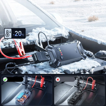 BASEUS PrimeTrip VJ1 12 000 mAh, 5000 A, IP55 paleidimo įrenginys