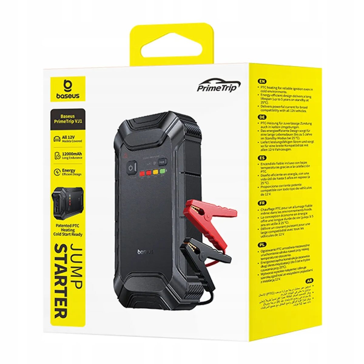 BASEUS PrimeTrip VJ1 12 000 mAh, 5000 A, IP55 paleidimo įrenginys
