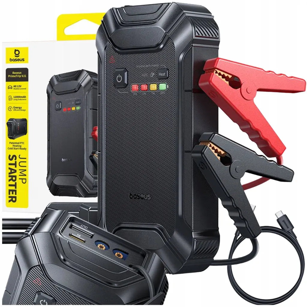 BASEUS PrimeTrip VJ1 12 000 mAh, 5000 A, IP55 paleidimo įrenginys