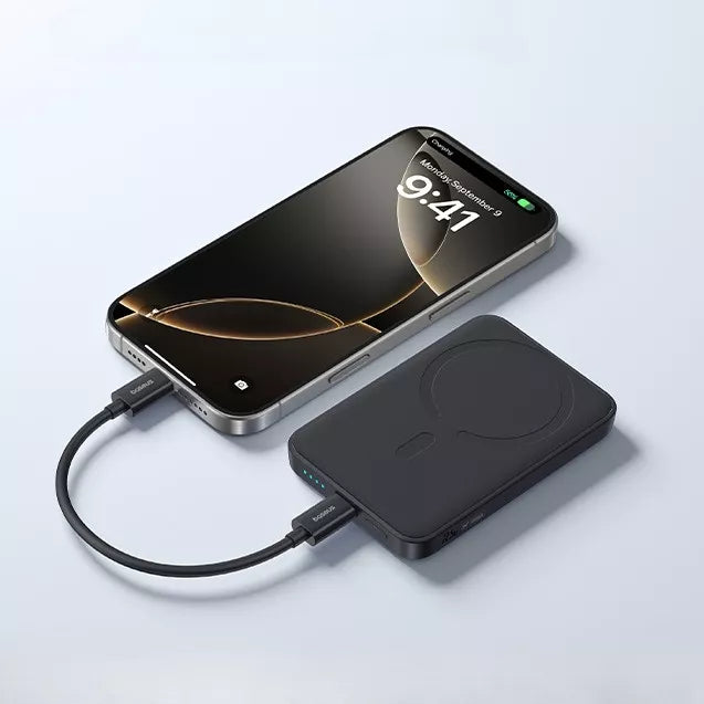 BASEUS spartus išorinis akumuliatorius, indukcinis įkrovimas 10000mAh, PD 22.5W, USB-C, QC