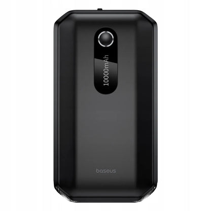 Baseus Super Energy Air automobilinis užvedimo įrenginys 3-in-1 10000mAh 1000A su LED žibintuvėliu ir power banku, juodas