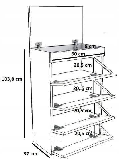 Batų spintelė Matkam FIGARO artisan 60cm