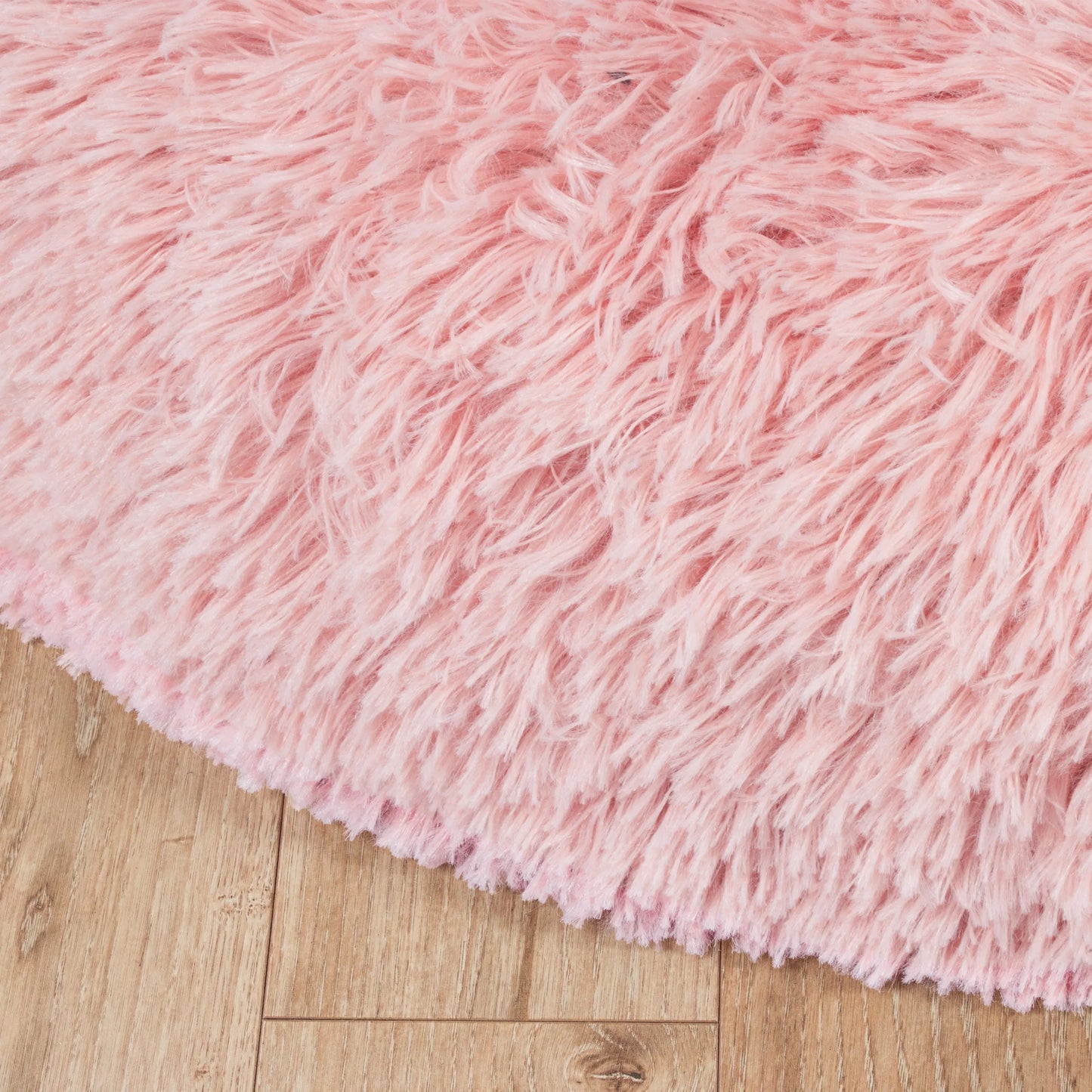 BB-Shop Shaggy pliušinė gulto vieta šunims ir katėms 80 cm – rožinė