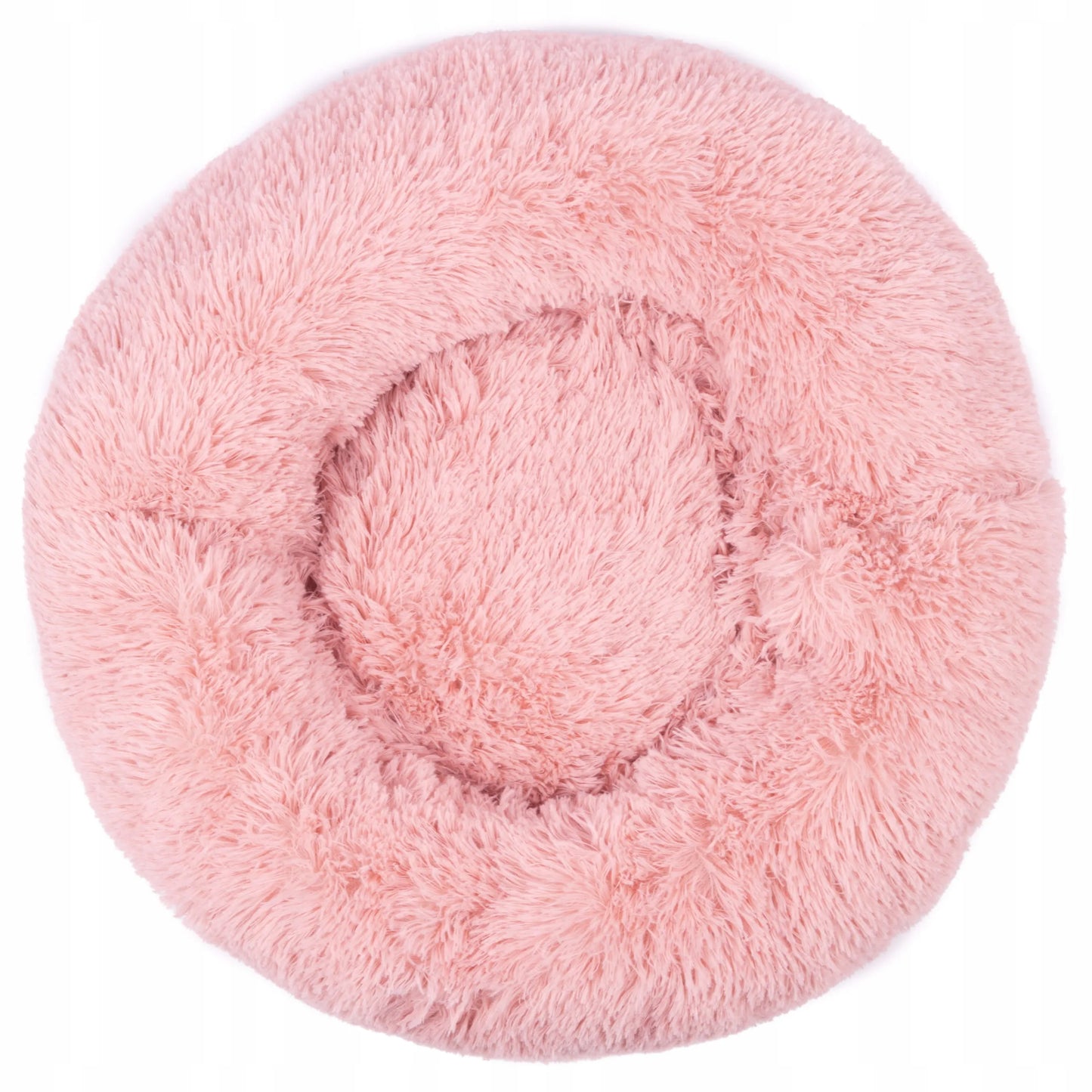 BB-Shop Shaggy pliušinė gulto vieta šunims ir katėms 80 cm – rožinė