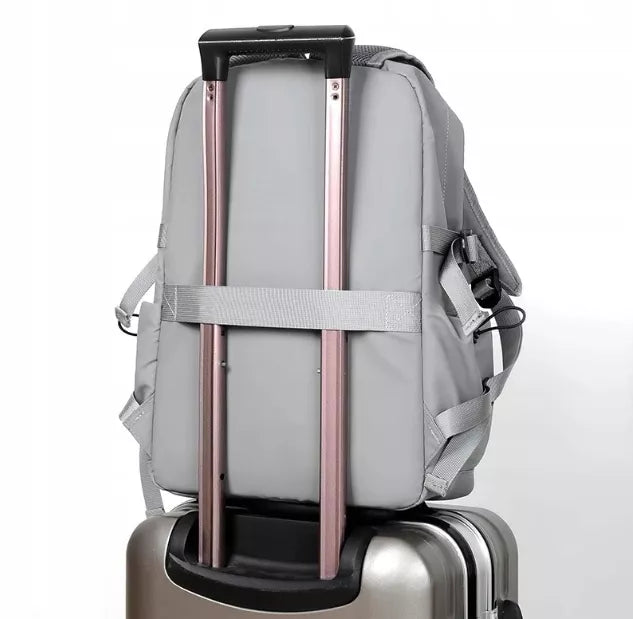 Vyriska kuprinė 15,6″ laptopui – pilka, miesto, sportinė, darbui ir mokyklai