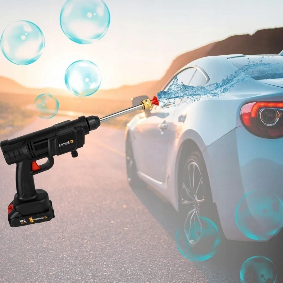 Belaidė aukšto slėgio plovimo mašina Durabuild 21V PRO, 2 akumuliatoriai