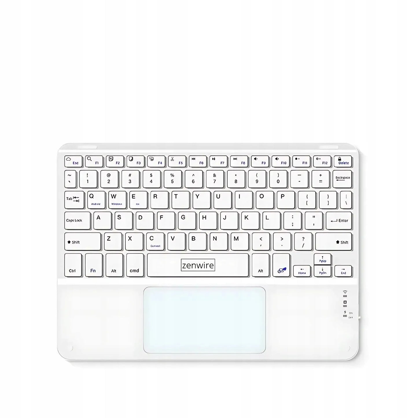 Belaidė Bluetooth klaviatūra su jutikliniu kilimėliu SLIM telefonui planšetei iPad