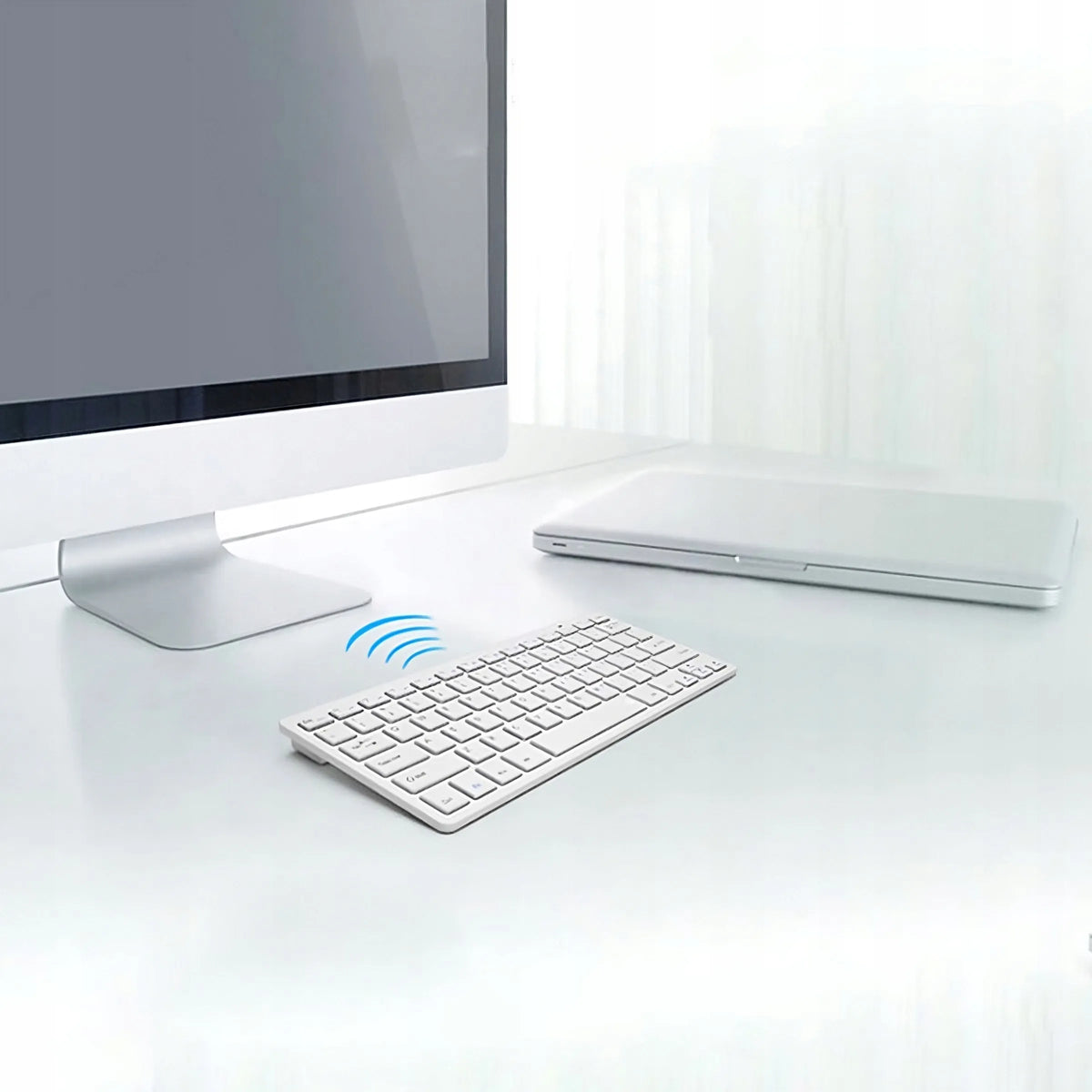 Belaidė Bluetooth membraninė klaviatūra SMART TV, PC, iOS, Android, Windows