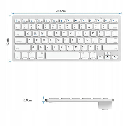 Belaidė Bluetooth membraninė klaviatūra SMART TV, PC, iOS, Android, Windows