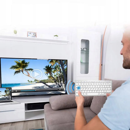 Belaidė Bluetooth membraninė klaviatūra SMART TV, PC, iOS, Android, Windows