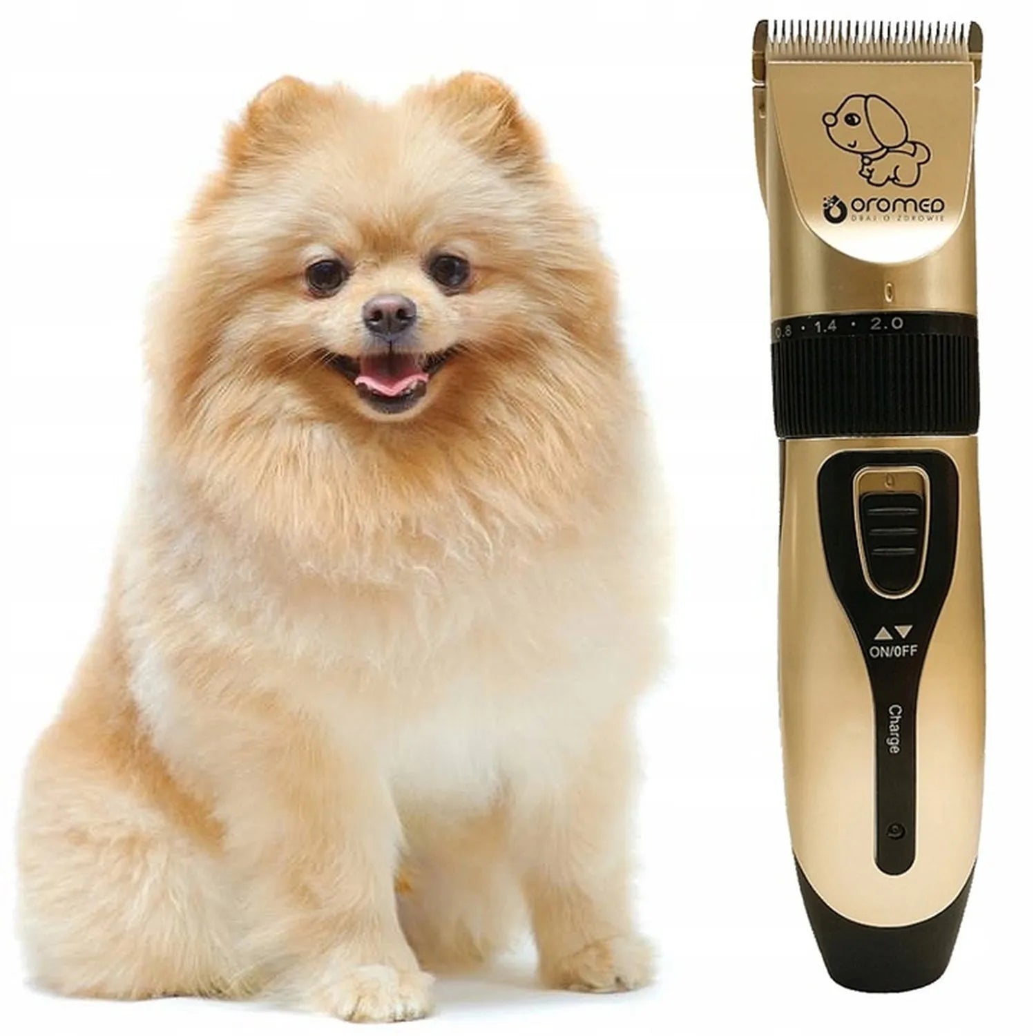 Belaidė gyvūnų kirpimo mašinėlė Oromed ORO-PET CLIPPER USB rinkinys