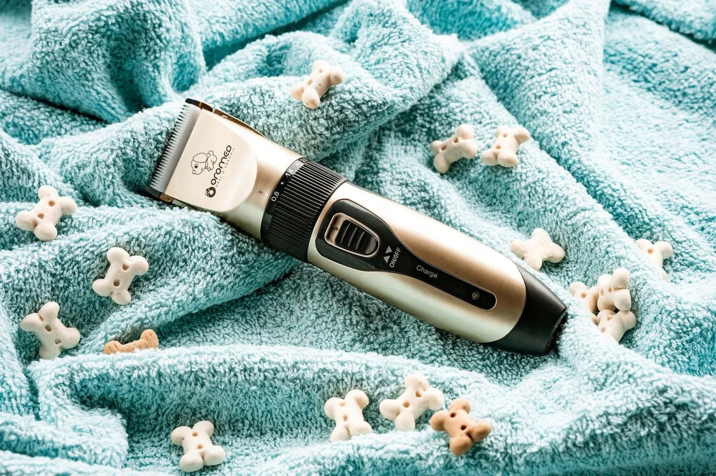 Belaidė gyvūnų kirpimo mašinėlė Oromed ORO-PET CLIPPER USB rinkinys