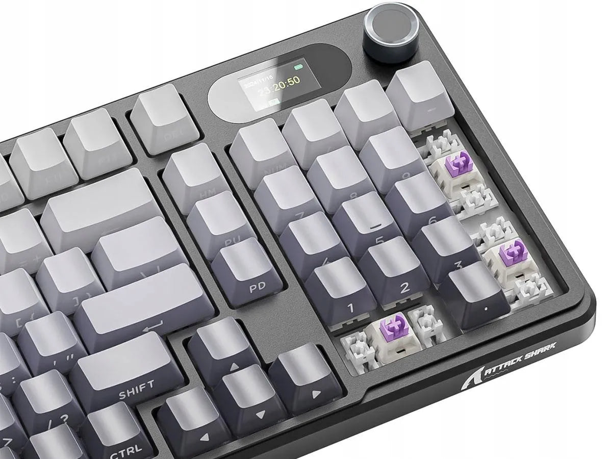 Belaidė mechaninė klaviatūra Attack Shark X98PRO su pilno dydžio išdėstymu