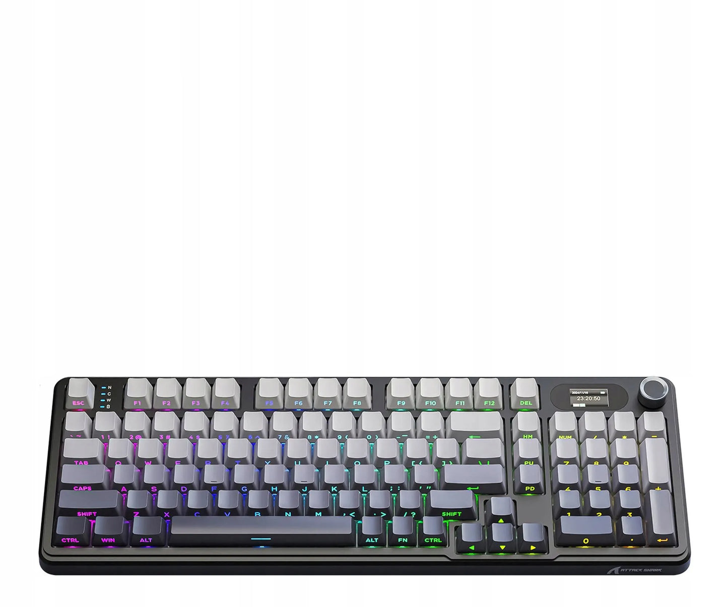 Belaidė mechaninė klaviatūra Attack Shark X98PRO su pilno dydžio išdėstymu