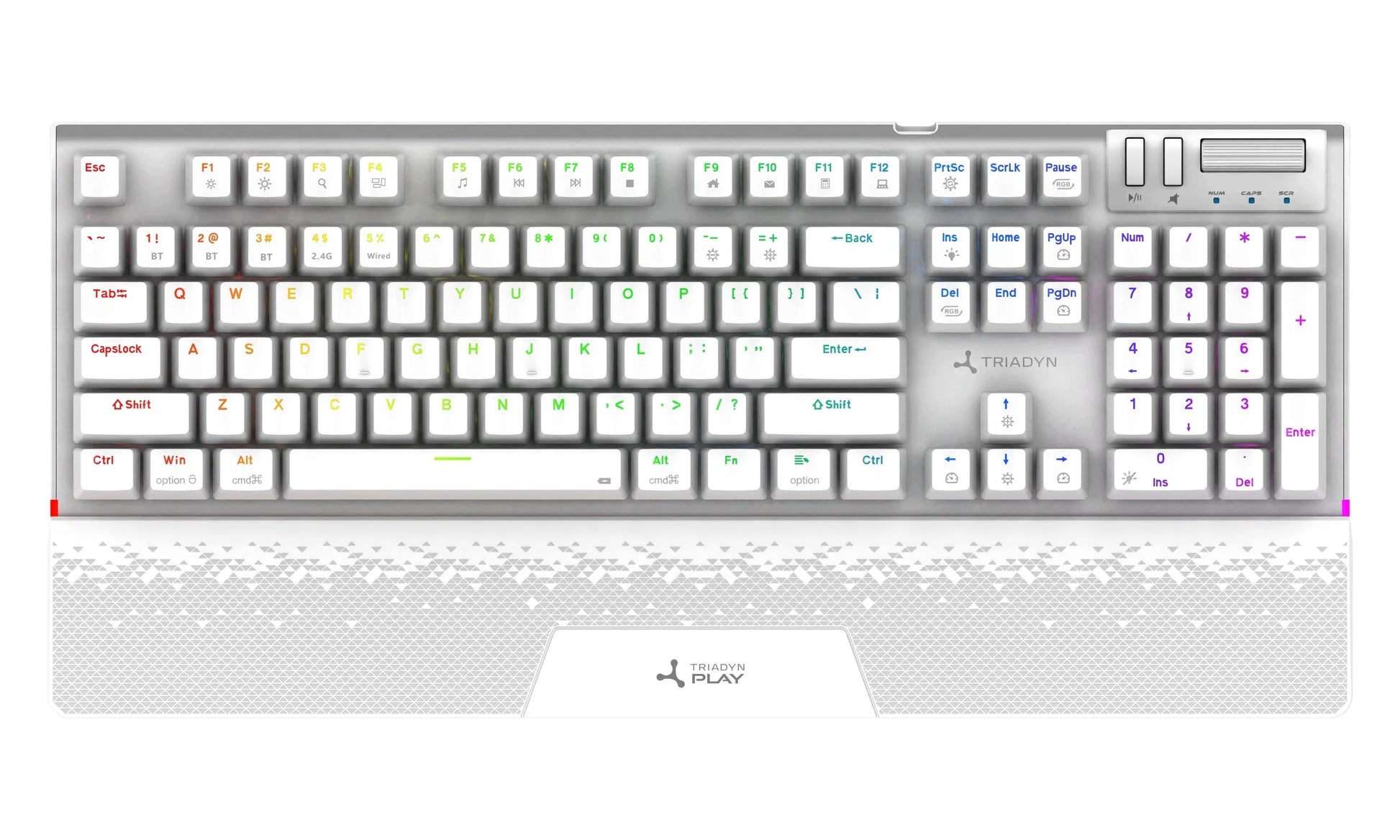 Belaidė mechaninė žaidimų klaviatūra RGB Triadyn HYPERION OUTEMU