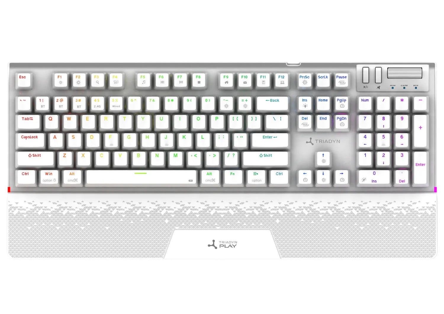 Belaidė mechaninė žaidimų klaviatūra RGB Triadyn HYPERION OUTEMU