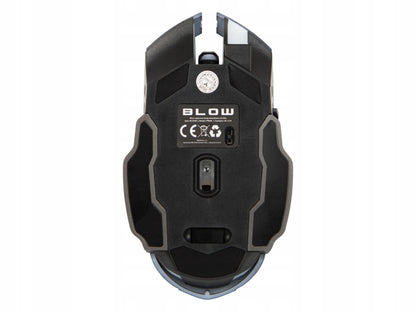 Belaidė optinė žaidimų pelė USB nešiojamajam kompiuteriui 2,4 GHz juoda