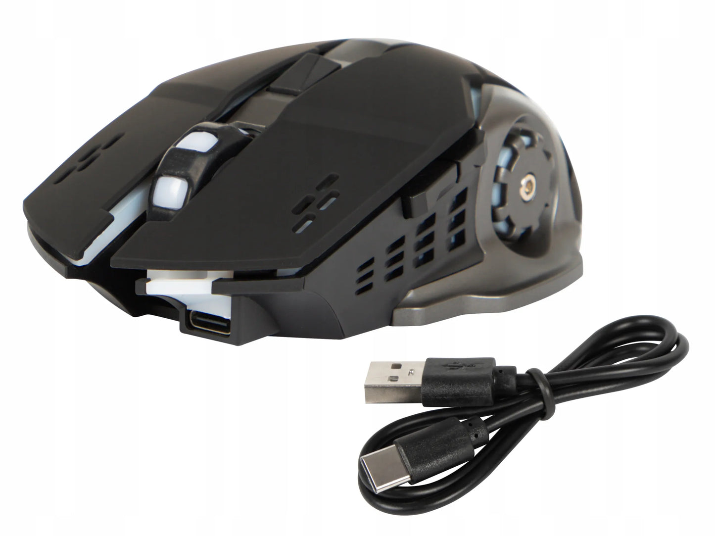 Belaidė optinė žaidimų pelė USB nešiojamajam kompiuteriui 2,4 GHz juoda