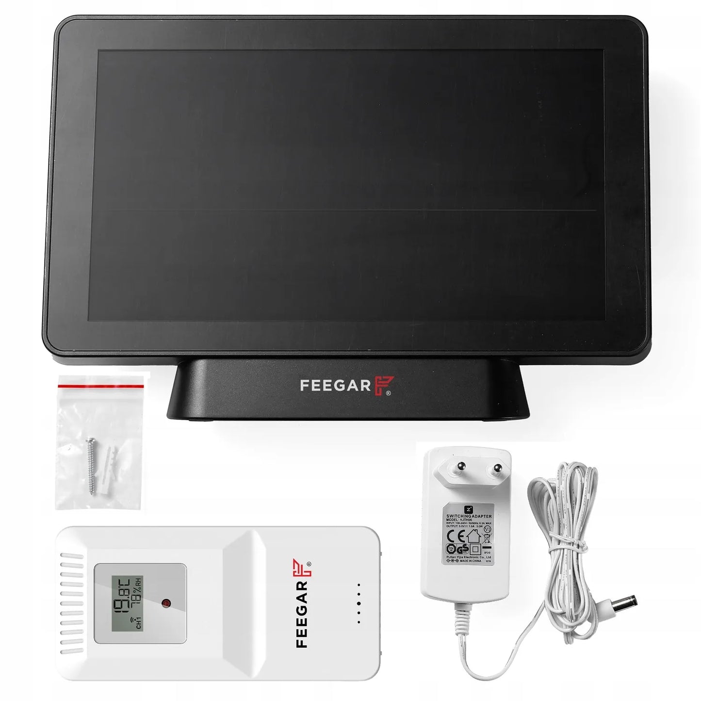 Belaidė orų stotelė Feegar LCD 7,5" Barometras Termometras