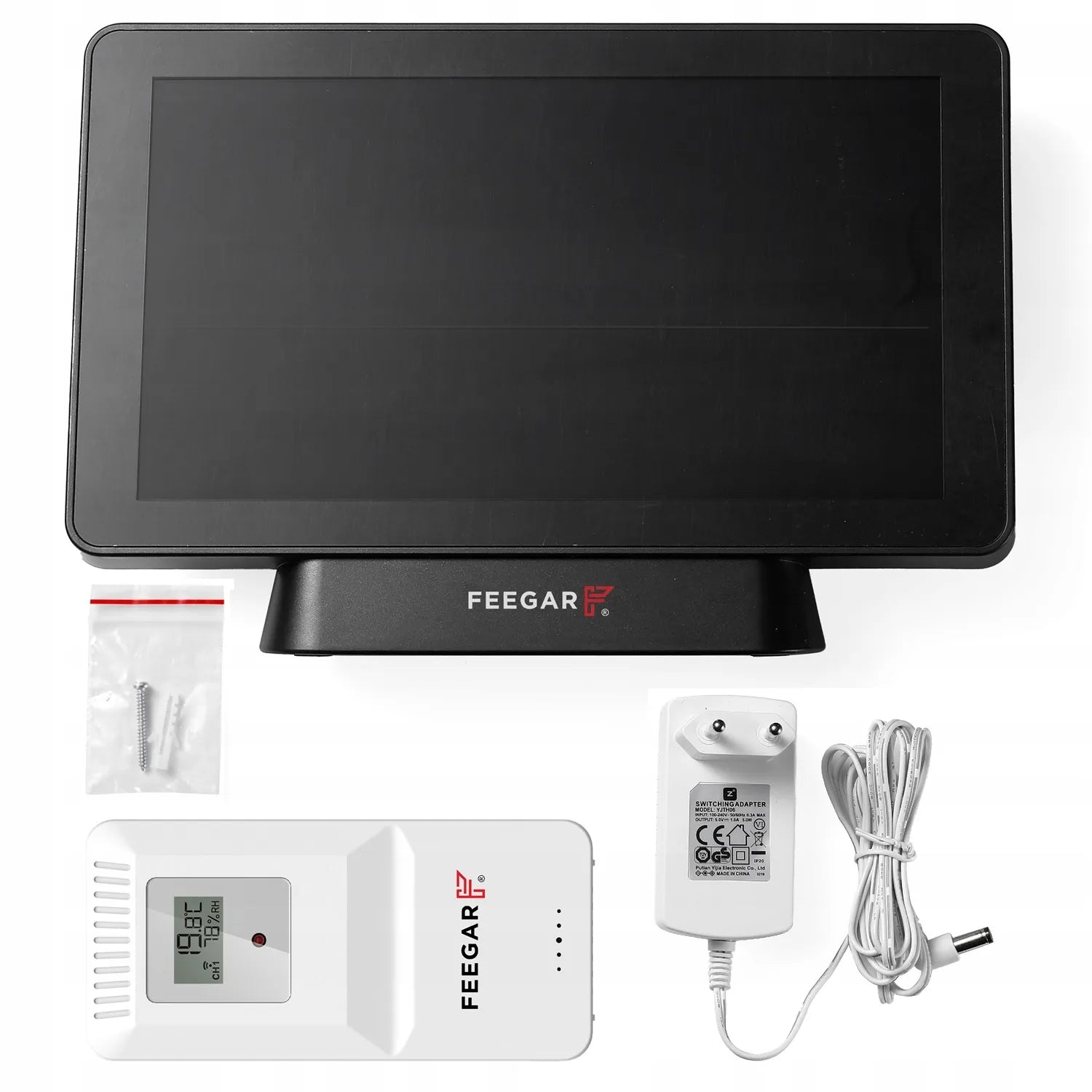 Belaidė orų stotelė Feegar LCD 7,5" Barometras Termometras