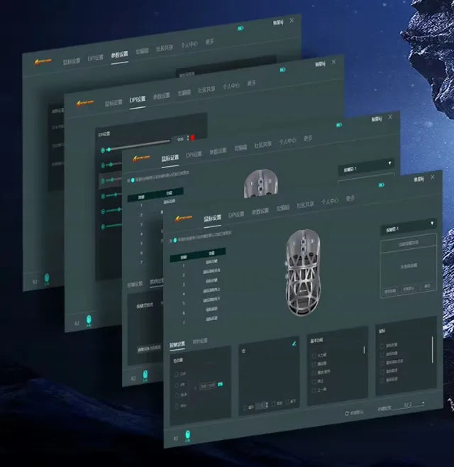 Belaidė pelė Attack Shark R2, 8K Hz, 42 000 DPI, violetinė