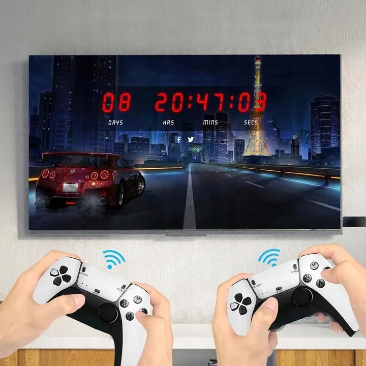 BELAIDĖ RETRO VAIZDO ŽAIDIMŲ KONSOLĖ 4K SU 2 VALDIKLIAIS
