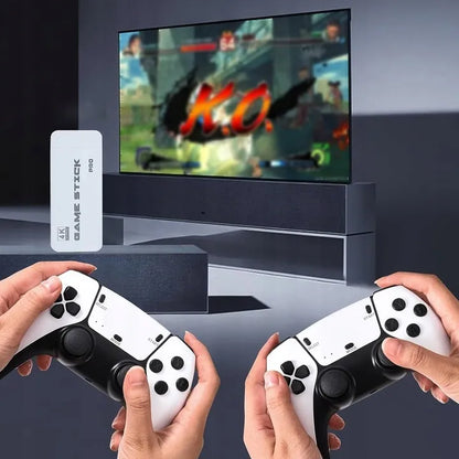 BELAIDĖ RETRO VAIZDO ŽAIDIMŲ KONSOLĖ 4K SU 2 VALDIKLIAIS
