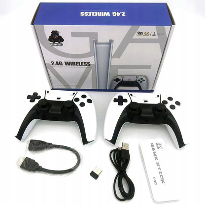 Belaidė retro žaidimų konsolė TV HDMI 20000 žaidimų 2 pulteliai Game Stick 4K