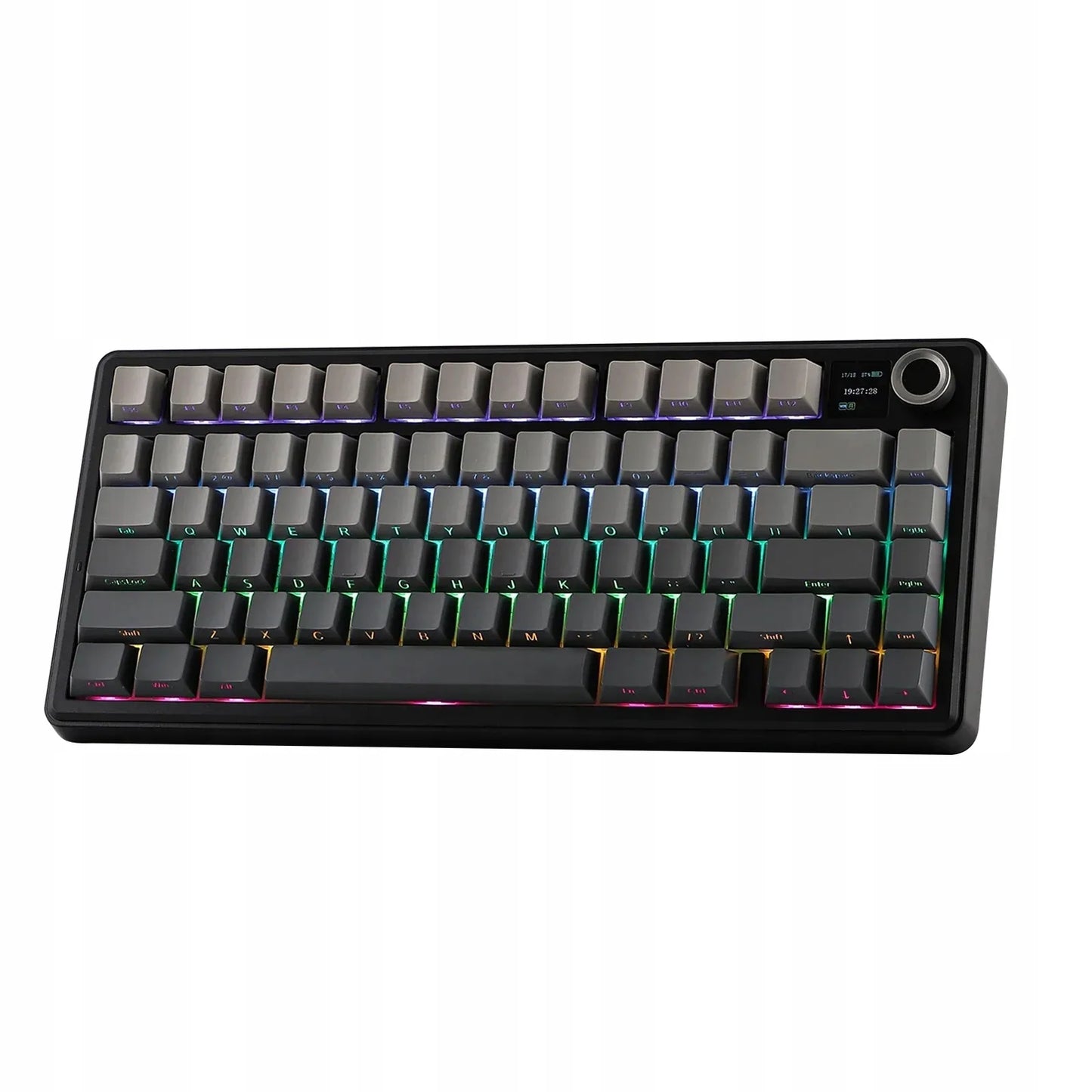 Belaidė žaidimų klaviatūra AULA F75 Max, apšviečiama, Gradient Grey