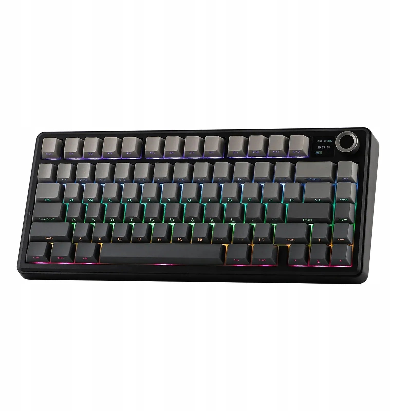 Belaidė žaidimų klaviatūra AULA F75 Max, apšviečiama, Gradient Grey