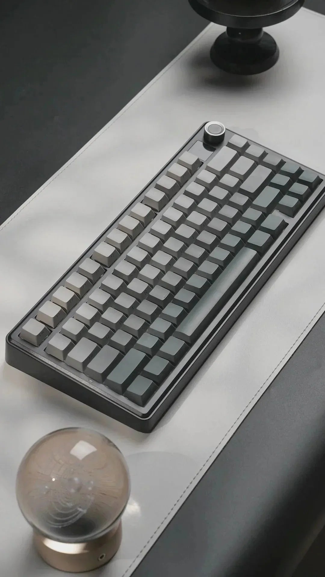 Belaidė žaidimų klaviatūra AULA F75 Max, apšviečiama, Gradient Grey