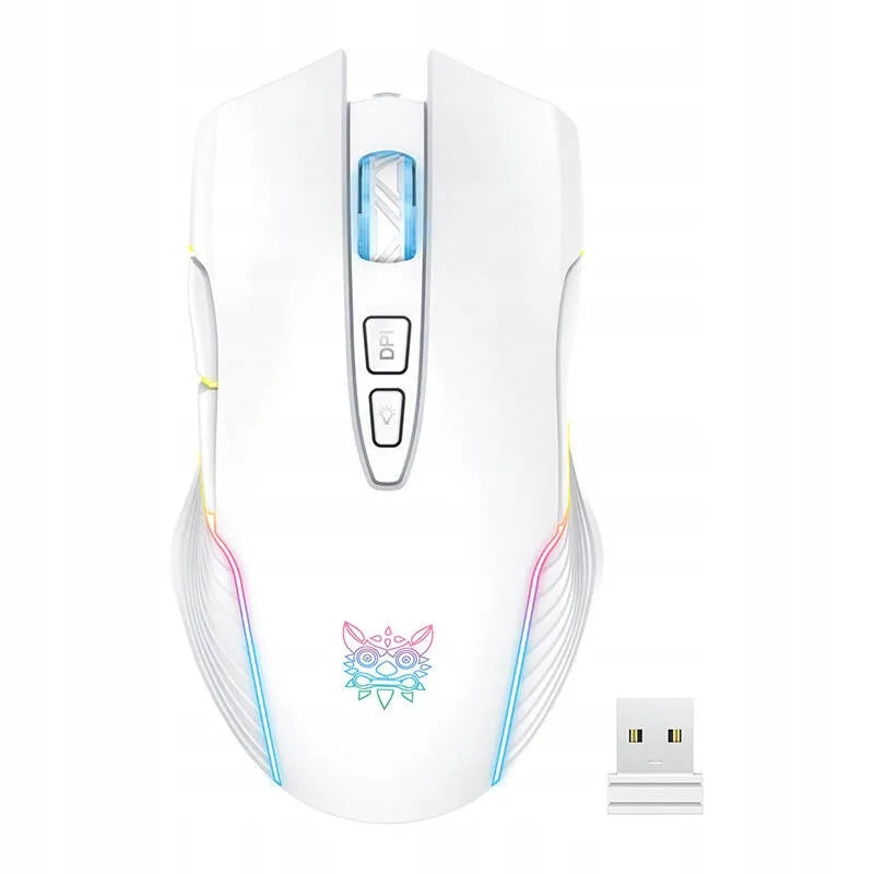 Belaidė žaidimų pelė Onikuma CW905 3600 DPI, balta