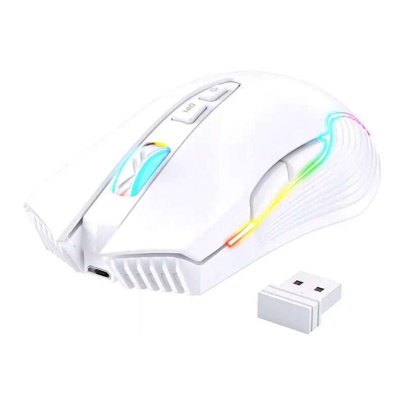Belaidė žaidimų pelė Onikuma CW905 3600 DPI, balta