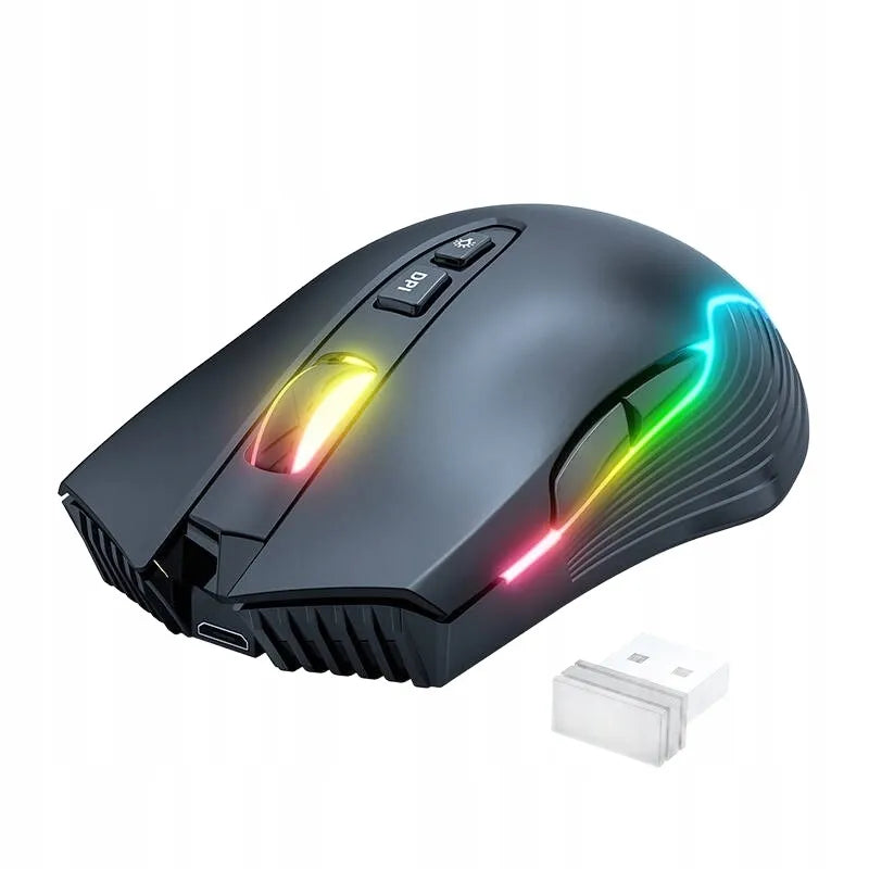 Belaidė žaidimų pelė Onikuma CW905 (juoda) su RGB ir 3600 DPI