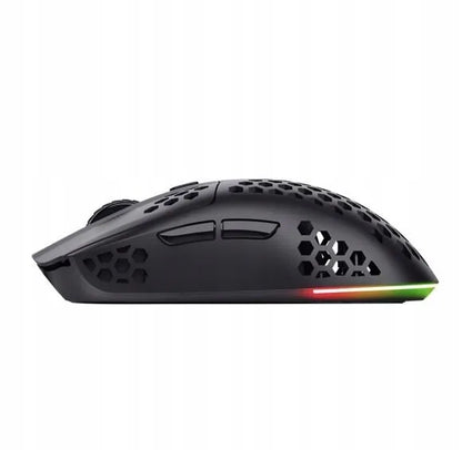 Belaidė žaidimų pelė Trust GXT 929 Helox, itin lengva, 75 g, iki 80 val. veikimo