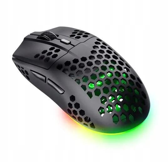 Belaidė žaidimų pelė Trust GXT 929 Helox, itin lengva, 75 g, iki 80 val. veikimo