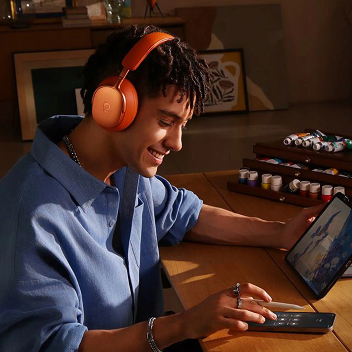 Belaidės ausinės BASEUS Inspire XH1 „Sound by Bose“, ANC, „Dolby Audio“