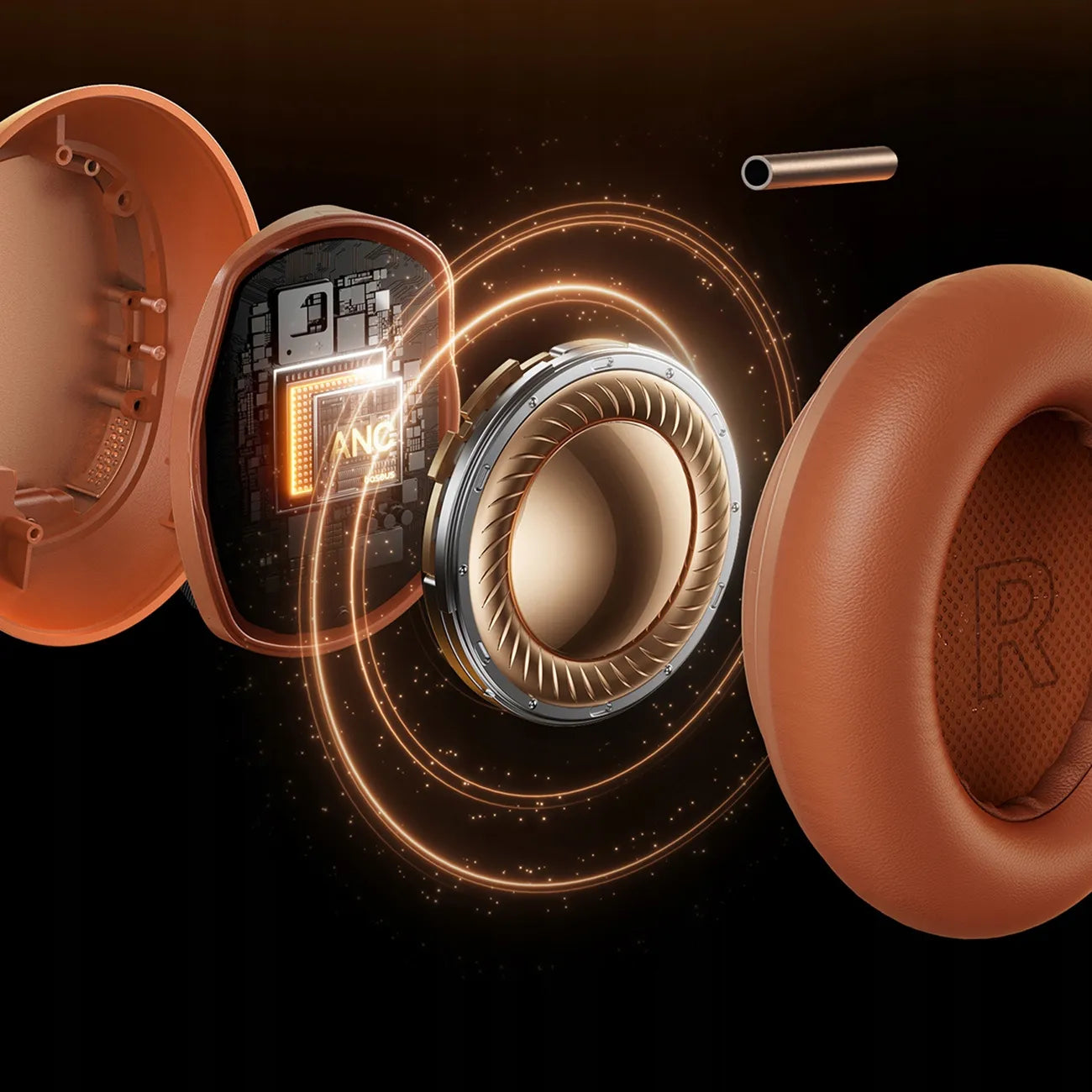 Belaidės ausinės BASEUS Inspire XH1 „Sound by Bose“, ANC, „Dolby Audio“