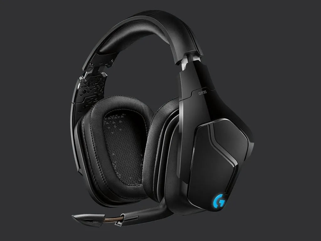 Belaidės žaidimų ausinės Logitech G935 7.1 Surround RGB su mikrofonu