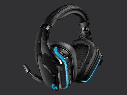 Belaidės žaidimų ausinės Logitech G935 7.1 Surround RGB su mikrofonu